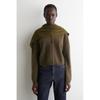 Japan Pure Brushed Cashmere Cardigan Khaki