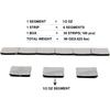 ACCRETION 1/2 Oz Grey Adhesive Backed Wheel Weights (12 Oz Pack)