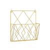 Wall-mounted Magazine Rack - AIMOONSA - Hanging Magazine Holder - Gold Metal - Steel Wire - Space Saving