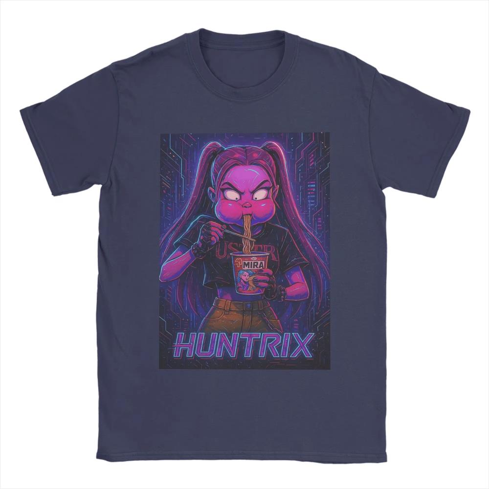 Funny Huntrix K Pop Demon Hunters Men's Women Printed T Shirts Awesome Tees Short Sleeve Crew Neck T-Shirts Cotton 3XL Clothing