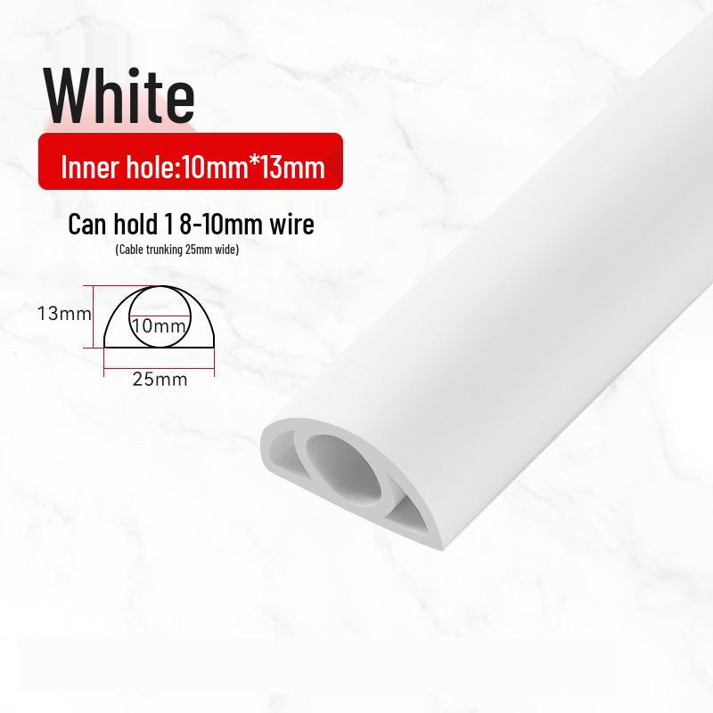 PVC Soft Wire Duct - Self-Adhesive, Durable, Invisible Cable Management Channel