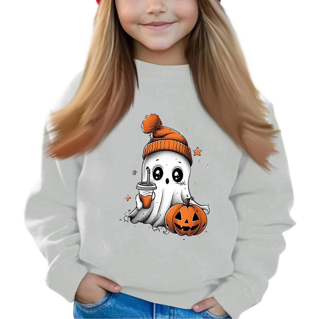 Halloween Dag Jenter Rund Hals Gensere For Barn Trykte Baby Topper