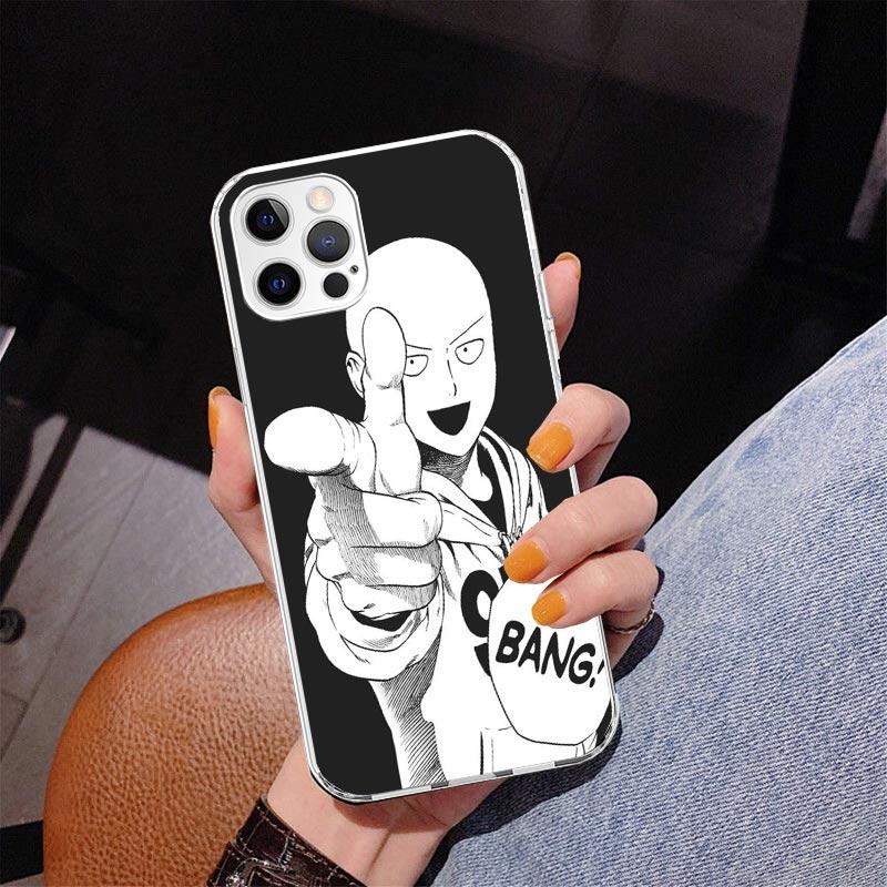 Anime One-Punch Man Phone Case For iPhone 17 Air 16 Pro Max 16E 15 + 14 Plus 11 12 13 Mini 7 8 SE Gift Print Cover Fundas 17 Air