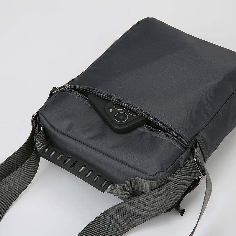 Men's Multifunctional Shoulder Bag Water-Resistant Briefcase Durable Oxford Cloth Business Tote with Multiple Compartments