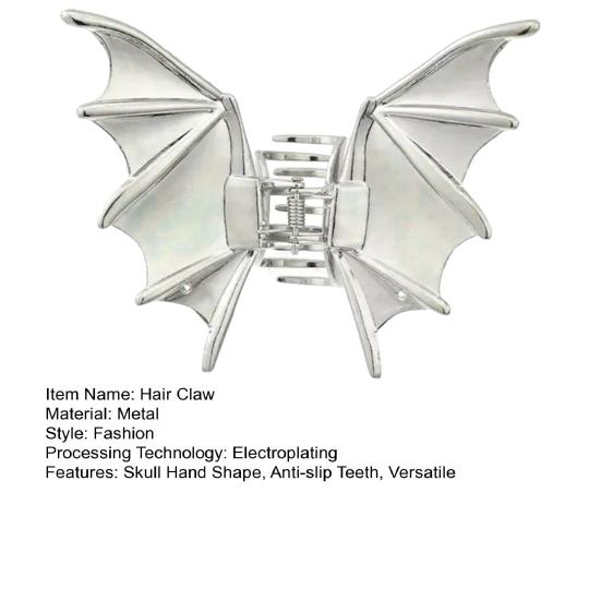 Halloween Haarklaue Fledermaus Totenkopf Hand Spinne Design Haarspange Metall Sicherer Halt Hinterkopf Haarklaue Party Abschlussball Accessoires
