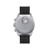 Swatch Omega Collaboration Quartz Watch Plant-Based Ceramic Mens Watch 42mm Black Dial Bio-Ceramic Case Nylon Strap Men Watches SO33M100