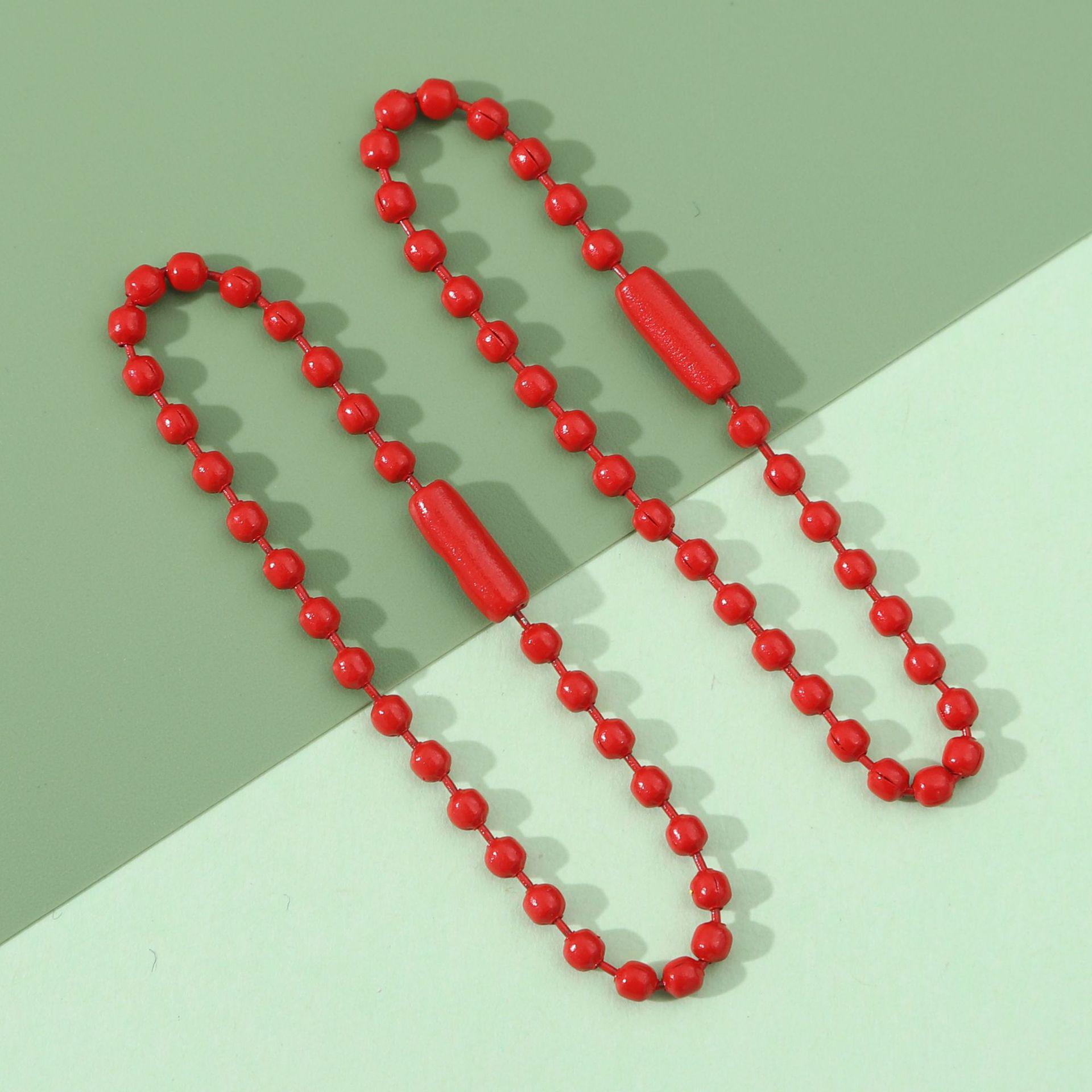 

Красочный металлический шарик-брелок-подвеска - 10 аксессуаров для изготовления украшений своими руками Ball Chain Clasp Diameter 2.4mm Length 12cm