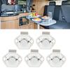 5 Pcs Push Button Latch Zinc Alloy Keyless Cupboard Locks for 14‑16mm Door Thickness
