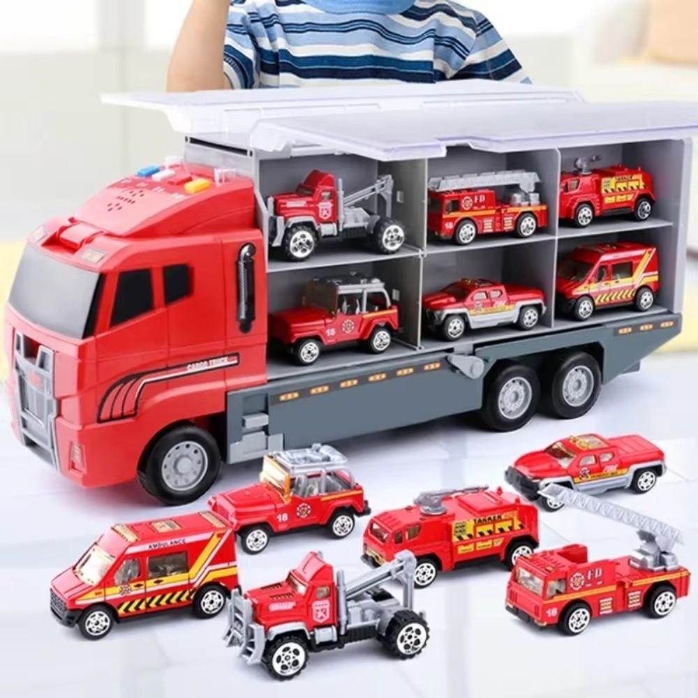 Die-cast Construction Storage Container Truck Model Simulation Children's Car Toy  Gift