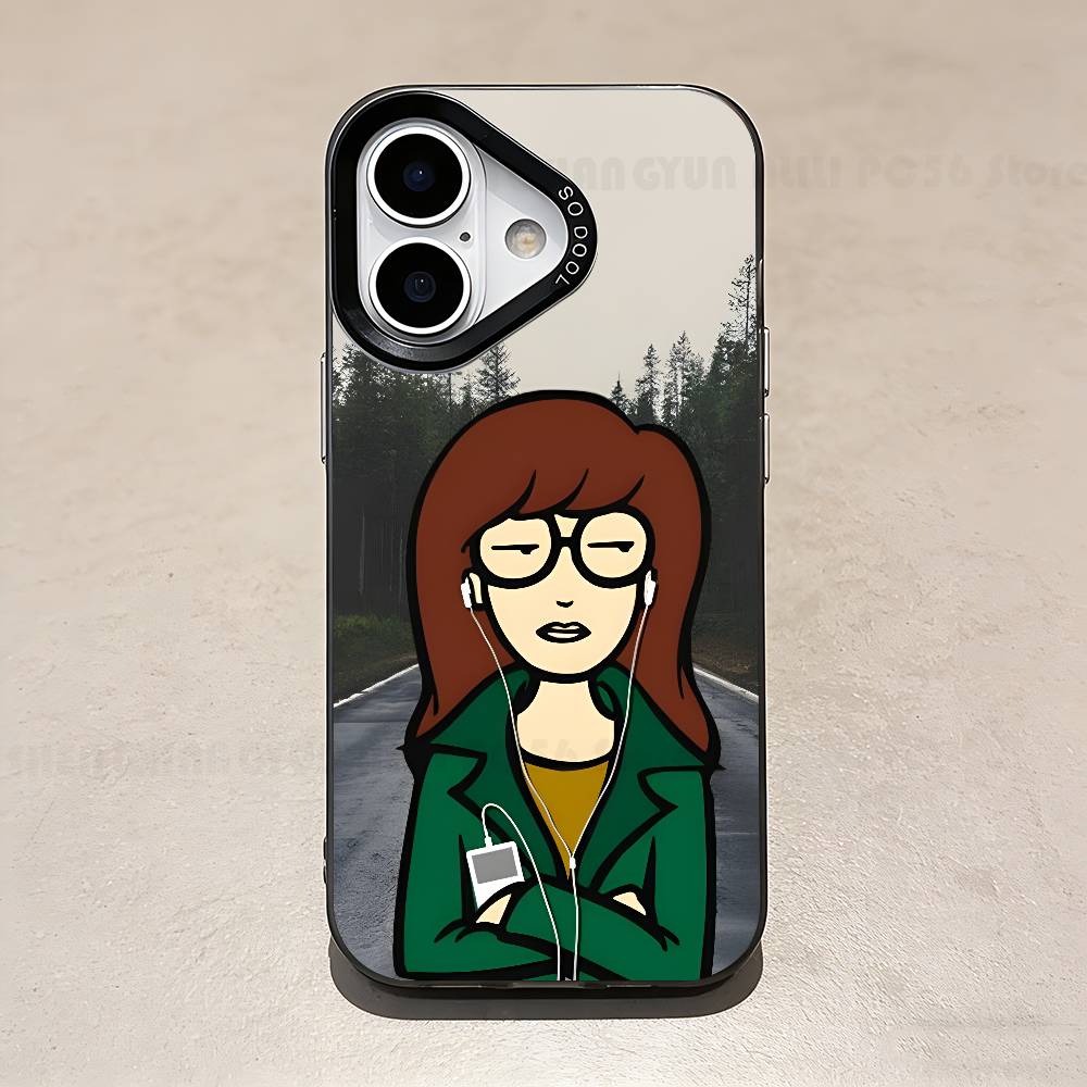 Cartoon D-Daria Case For IPhone 11 12 13 14 15 16 17 Pro Max XS X XR Cover