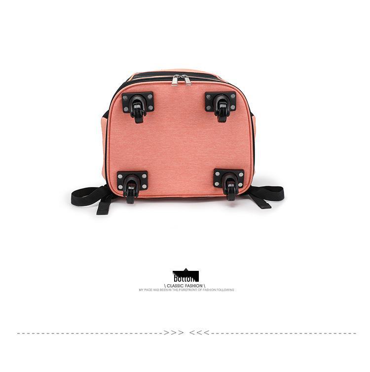 Tragbarer Haustier-Trolley-Rucksack für Katzen und Hunde