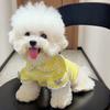Ruffle Sleeves Dog Lace Knit Vest Stripe Design Pet Hoodie Lightweight Dog T-Shirt  Photography