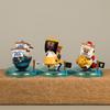 8 Stück/Set One Piece Thousand Sunny Piratenschiff Puppe Marine Going Merry Mini-Boot GK Modell Sammlung Spielzeug Kindergeschenke