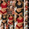 Women's Ultra Smooth Sexy Lace Lingerie Push Up Bra And Thong Set For Nightwear