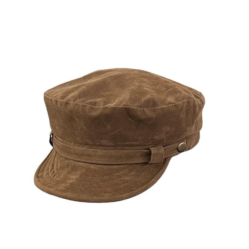 Korean New Retro British Style Newsboy Hat Women's Suede Octagonal Hat Showing Face Small Fashionable Painter Hat