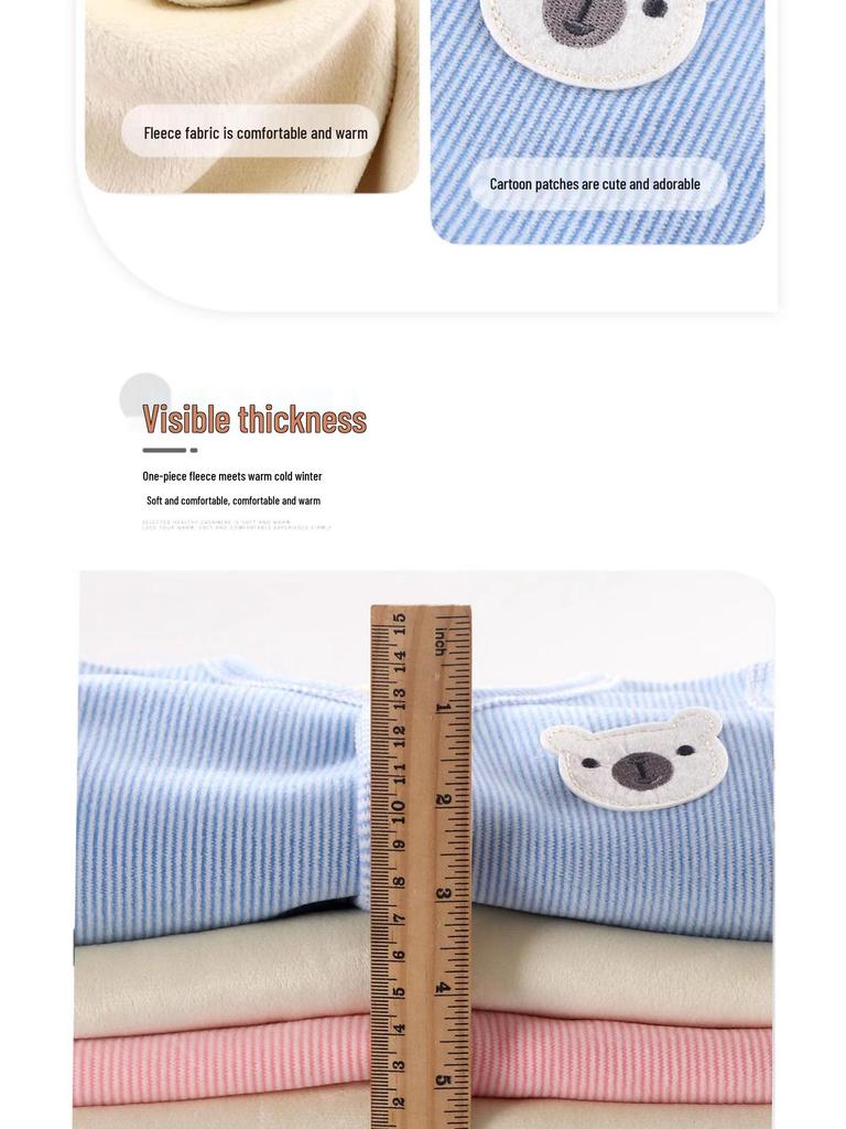 Jingqi Fleece Lined Sleeveless Vest for Boys and Girls - Warm Autumn/Winter Infant Waistcoat