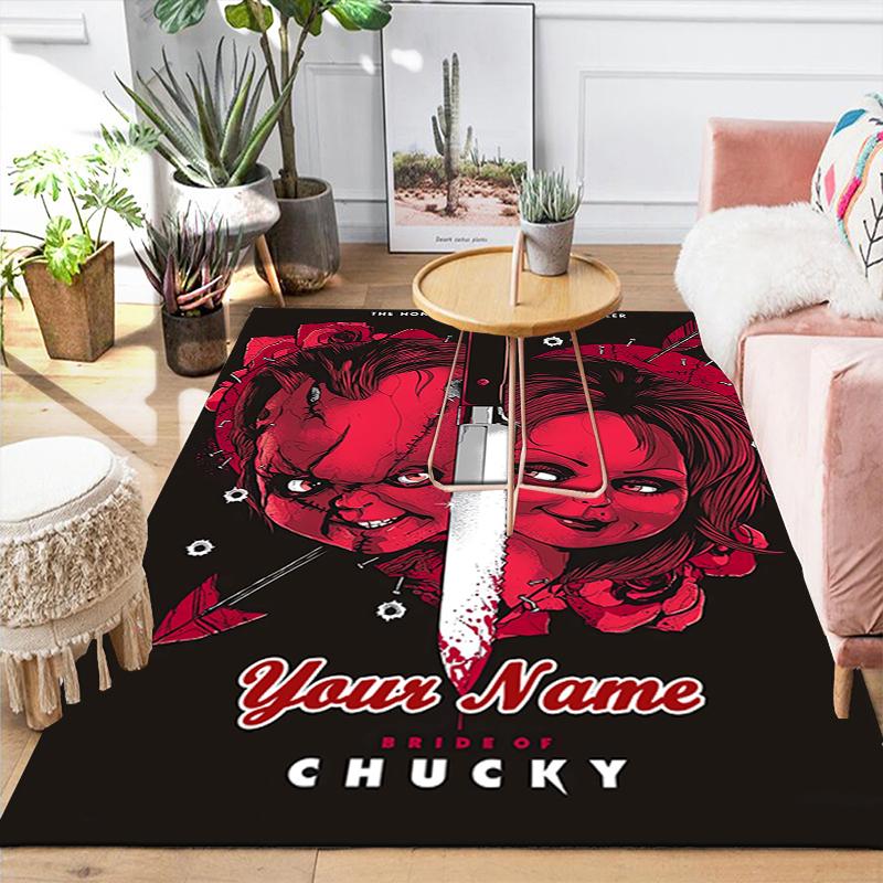 Custom 1Pc Chucky'S Honeymoon Horror Rug Office Carpet Indoor Outdoor Entrance Doormat Nonslip Soft And Comfortable Living Room D291518