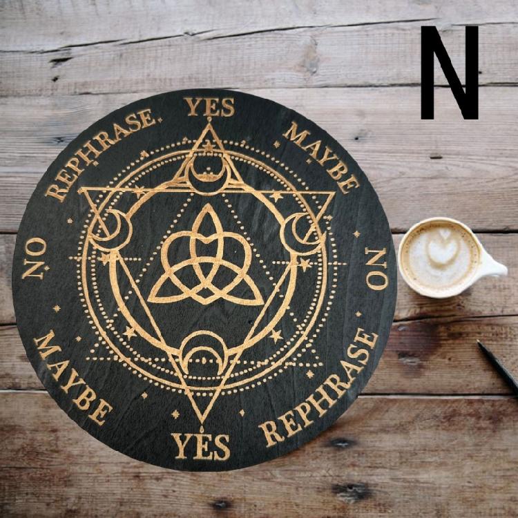 Holz Pendelbrett für Divination Mondenergie Platten Meditation Hexerei Zubehör Altar Metaphysische Astrologie Rituale