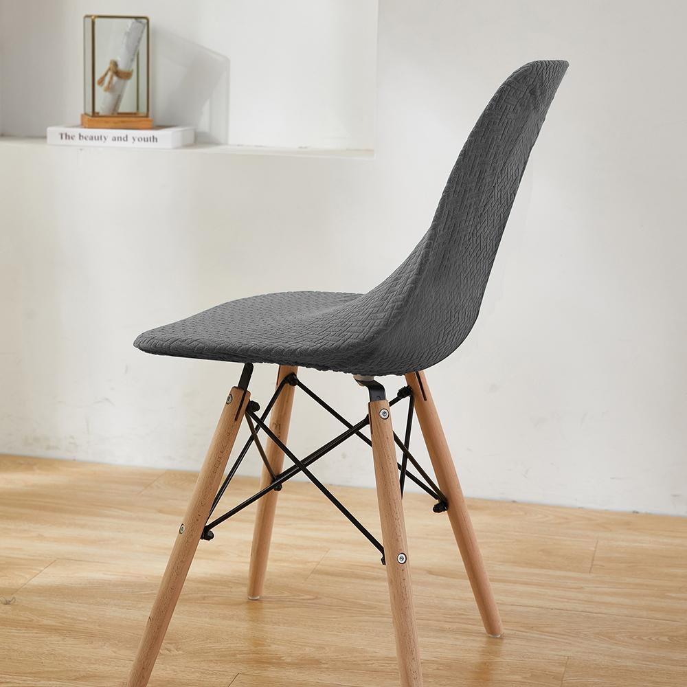 Wasserdichte Jacquard-Shell-Stuhlhussen, Spandex-Rückenlehne-Sitzbezug für Wohnzimmer, Büro, Bar, Bankett, Dekoration, Staubschutz, 1 Stück