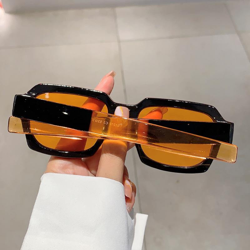 Vintage Square Luxury Brand Designer Big Frame Sunglasses Women For Men Trendy Sun Glasses Punk Hip Hop Candy Color Shades Uv400