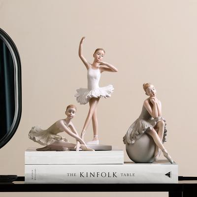 Creative Nordic Ballet Dancer Ornaments Girl Art Living Room Princess Room Desktop Home Soft Decoration Gift
