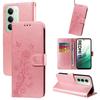 For Xiaomi Redmi 15 5G (Global) (169mm) Leather Case Butterfly Floral Imprint Wallet Stand Cover