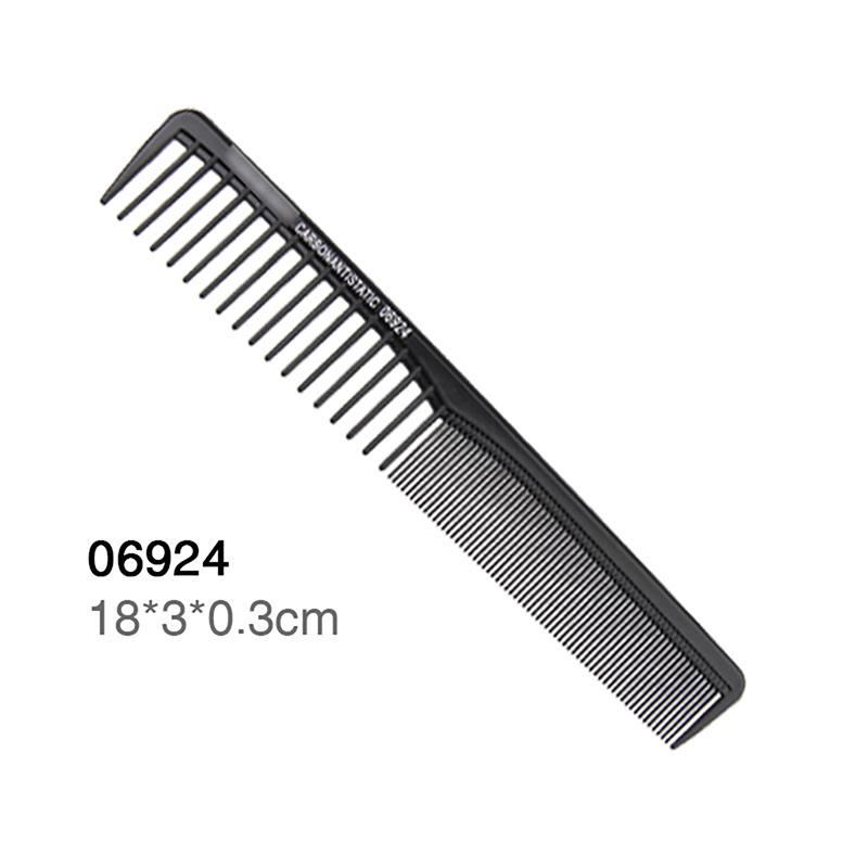Black Professional Hair Cutting Comb Anti-Static Flat Head Cutter Comb Finetooth Haircut Brush Salon Tools Barber Hair Accessor