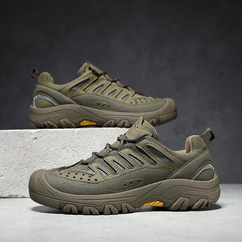 Fashion New Design Men's Casual Shoes Fashion Outdoor Sports Shoes All-match Leather Sneakers Classic Walking Treking Footwear Trainers