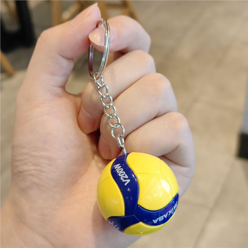 Exquisite Volleyball Keychain: Sporty Pendant for Men, Women, Backpack Ornament, Souvenir Gift