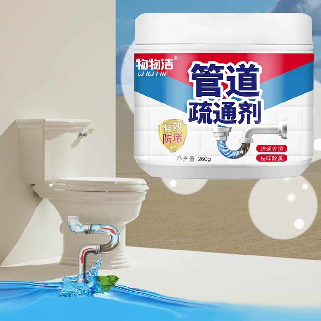 260g Sewer Toilet Dredge Powder Ultimate Sink & Drainage Cleaner Kitchen Toilet Pipeline Quick Cleaning Tool Cleaner Powder