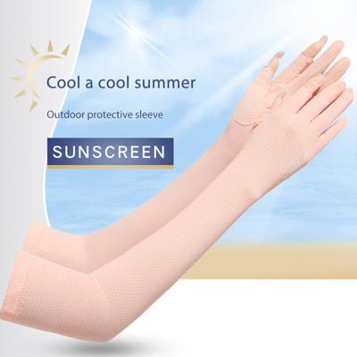 Ice Sleeves Riding Summer Sunscreen Unisex Arm Protection Two-Finger Breathable Hand Sleeves Mountaineering Travel