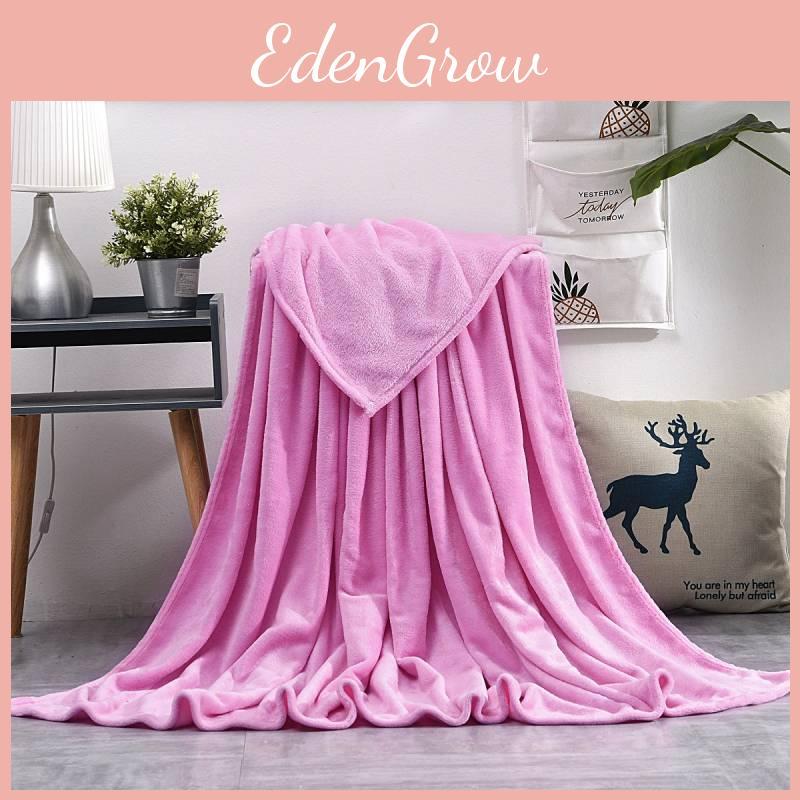 Solid Oversized Simple Color Soft Plush Blanket For Napping Sofa And Bedroom Use