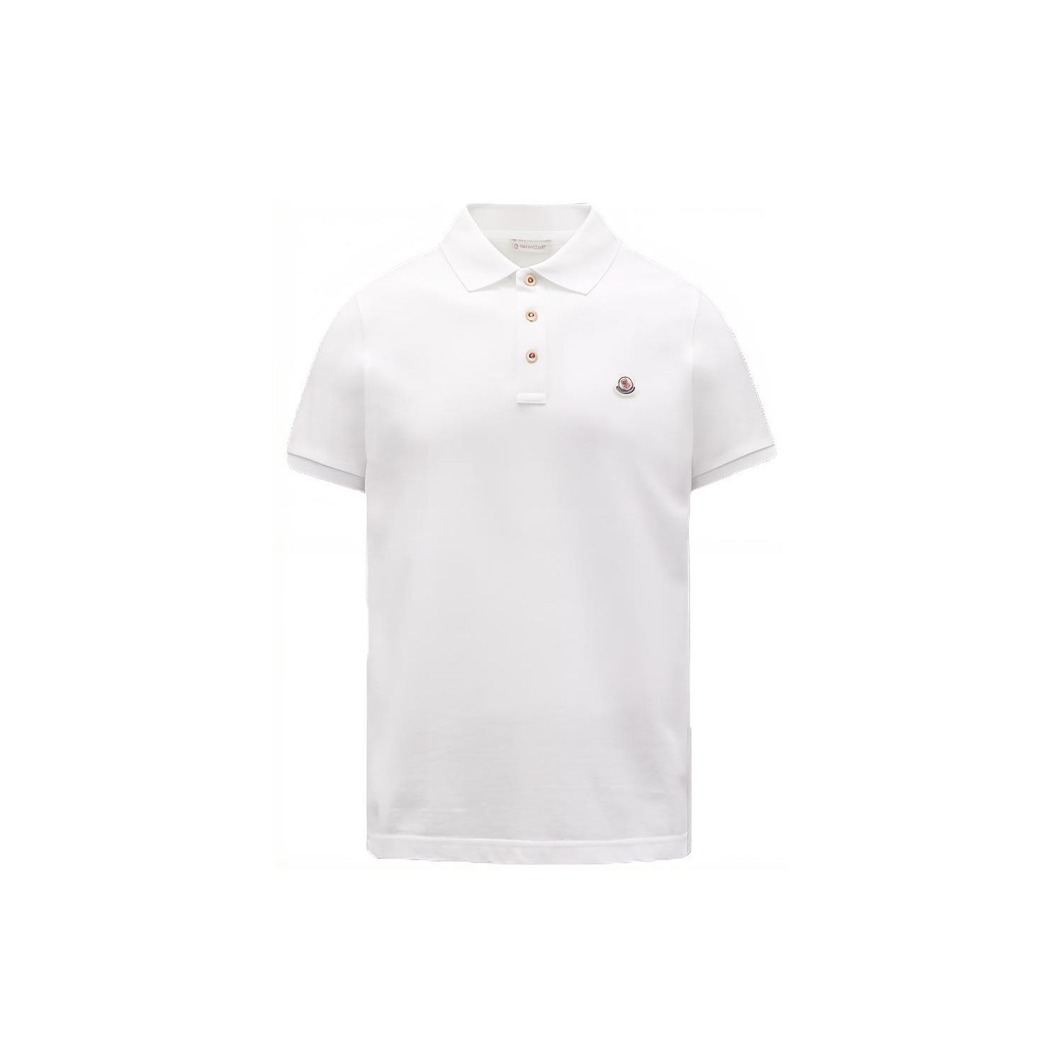 Moncler Logo Poloshirt Optisch Wit Heren Streetwear I10918A0001984556001 XXL