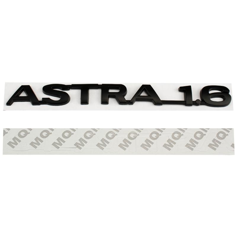 Car 3D Metal Logo Rear Trunk Letters Words Emblem Badge Decals Sticker For Opel ASTRA 1.6 Styling Decoration Auto Accessories