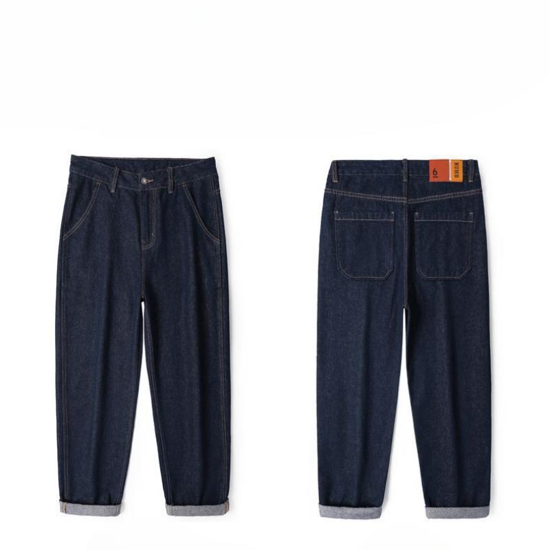 Harem Jeans Men's Spring Cotton Elastic Harem Trousers Men's Loose Spring American Big Cow Casual Pants Men's Spring