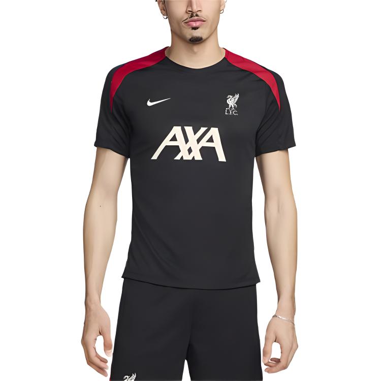 Nike Liverpool FC Strike Pánský Nike Dri-FIT Fotbalový úpletový top s krátkým rukávem FN9838-013
