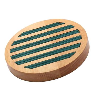 Vintage Style Round Wooden Jewelry Holder Tray Practical Rings Storage Holder For Ring Bracelet Earring Showcase
