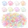100pcs 10mm Acrylic Star Beads Colorful Luminous Five-pointed Star Loose Beads For DIY Jewelry Making Bracelet Necklace Supplies
