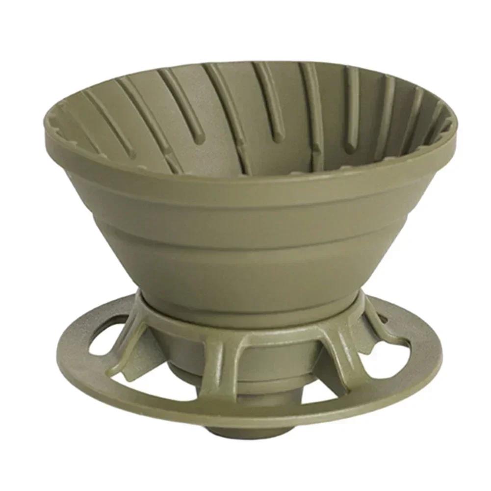 

Hot Silicone Collapsible Coffee Filter Drip Coffee Tea Holder Funnel Basket Reusable Tea Pot Cake Cup Coffee Filter Dripper зелёный