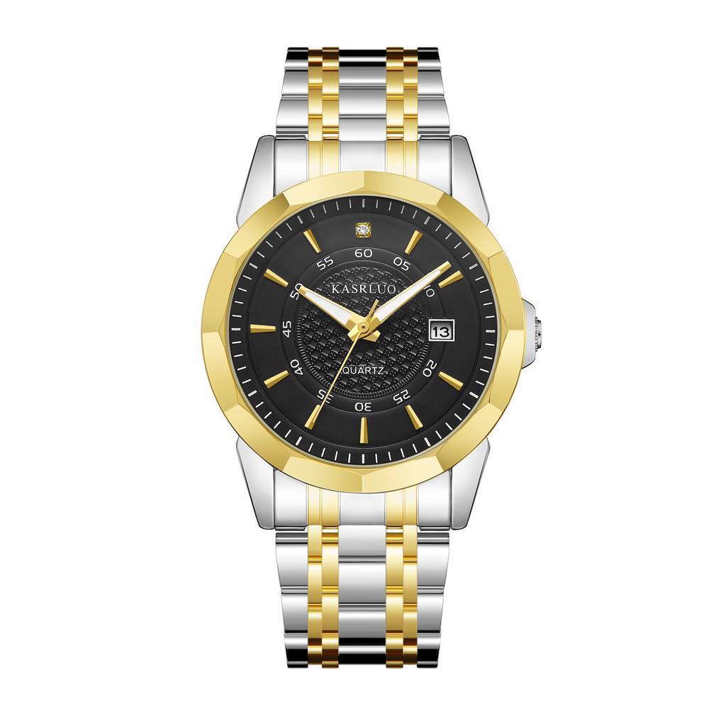 Casaro Watch Business Fashion Calendar Quartz Watch Luminous Men'S Watch Large Dial