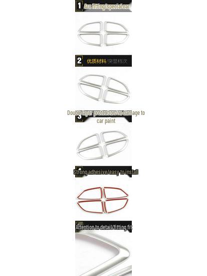 IX35 Bol Ușă Interioară Argintiu Folie Protectoare & Patch Decorativ