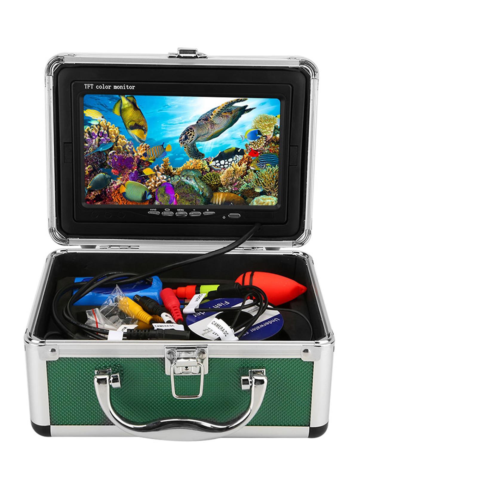 

7-дюймовый монитор 1200TVL подводная видеокамера для рыбалки эхолот с 20-метровым кабелем