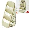 3 Layer Chopsticks Knife Storage Rack Holder Waterproof Knife Storage Drainage Bracket Container Green