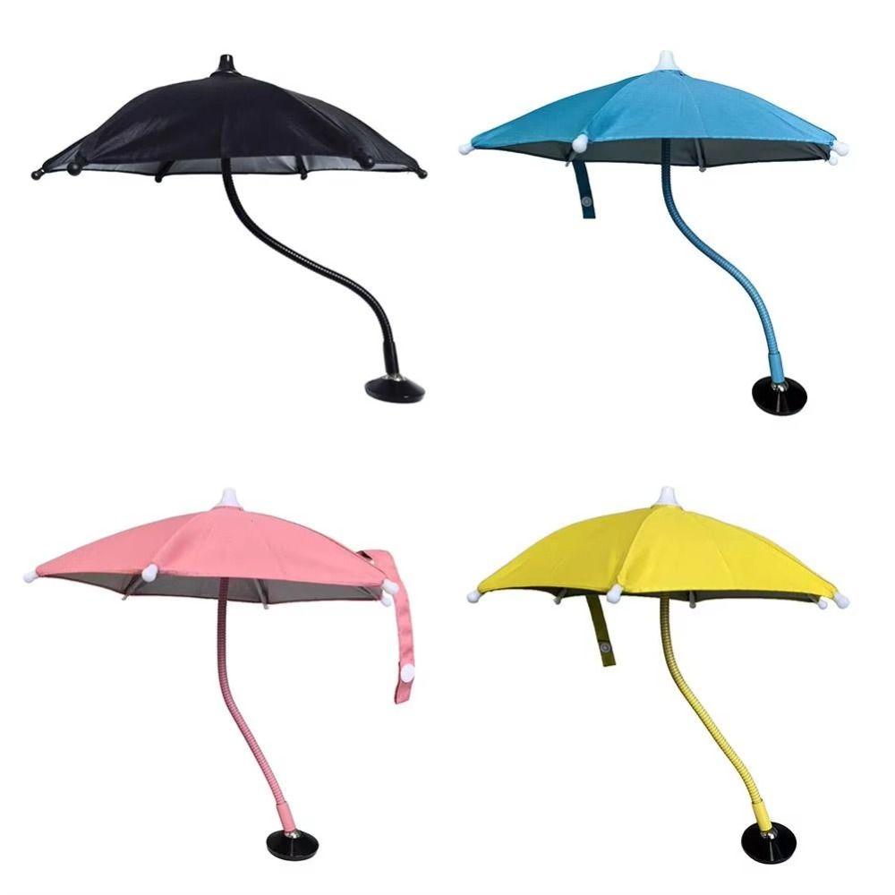 360° Rotation Magnetic Phone Umbrella Adjustable Anti-glare Sun Shade Cover Magnetic Mobile Phone Umbrella 24cm Easy to Use