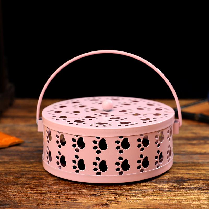 Creative Cat Paw Indoor Aromatherapy & Mosquito Coil Burner - Fireproof Wrought Iron Holder