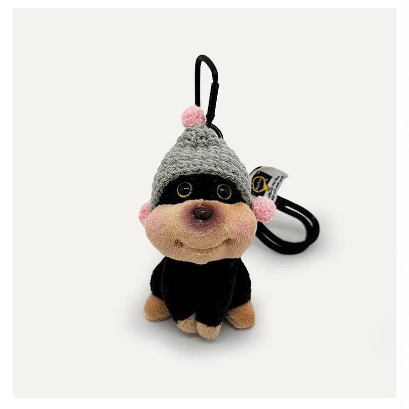 Adorable Bee Puppy Plush Keychain Charm for Women's Bags and Backpacks