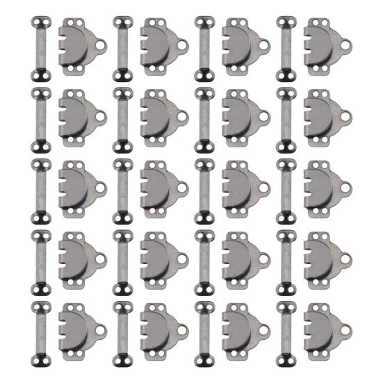 20 Pairs Sewing Hooks And Eyes Closure Set Sewing Clasp Fasteners Kit Sew Repair Hooks Replacement for Trousers Skirt Dress Bra Sewing DIY Crafting