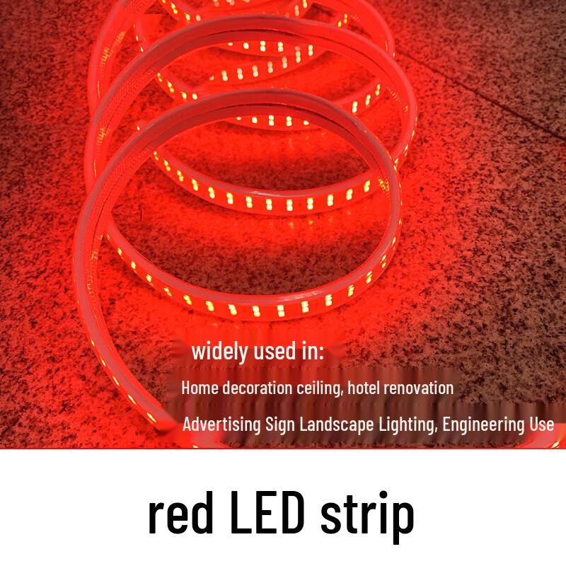 Outdoor Waterproof 220V Red LED Strip Light