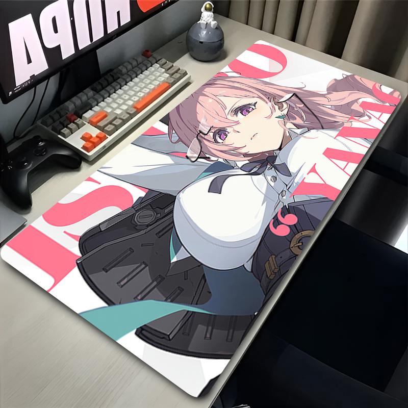 Large Gaming Mouse Pad Zenless Zone Zero Tsukishiro Yanagi kawaii pink Desk Mat Anime E-sports Mousepad Computer Gamer Mausepad