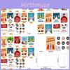 Card Festive Christmas Kit Party Planning Props With Stickers Envelopes And